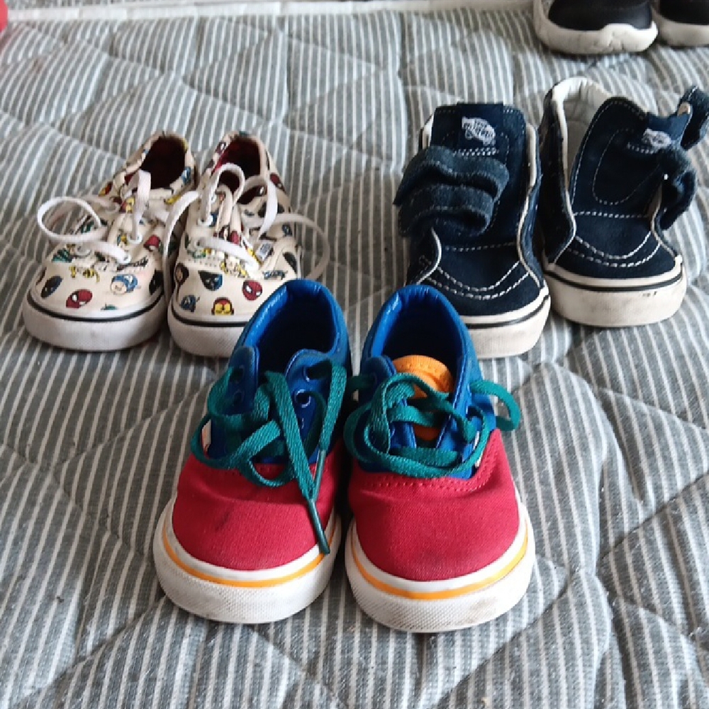 Red and Blue Kids Sneakers